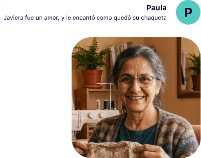 Paula: Javiera fue un amor, y le encantó como quedó su chaqueta
